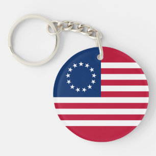 Betsy Ross Amerikanische Flagge Schlüsselanhänger