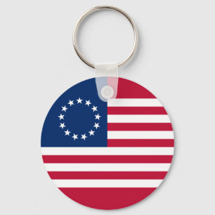 Betsy Ross Amerikanische Flagge Schlüsselanhänger