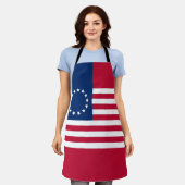 Betsy Ross Amerikanische Flagge Schürze (Getragen)