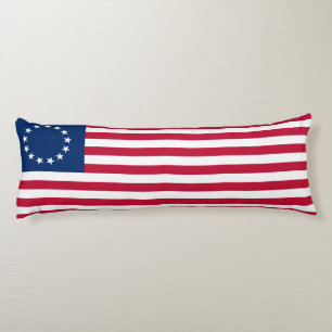 Betsy Ross Amerikanische Flagge Seitenschläferkissen