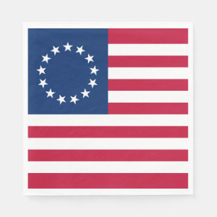 Betsy Ross Amerikanische Flagge Serviette