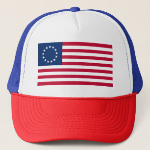 Betsy Ross Amerikanische Flagge Truckerkappe