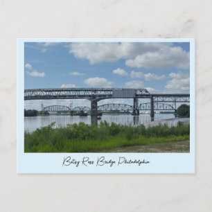 Betsy Ross Bridge Philadelphia Postcard Feiertagspostkarte