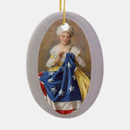 Betsy Ross, c1908, G. Liebscher Keramikornament (Hinten)