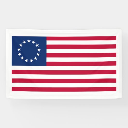 Betsy-Ross-Fahne  Banner (Horizontal)