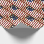 Betsy-Ross-Fahne Geschenkpapier (Ecke)