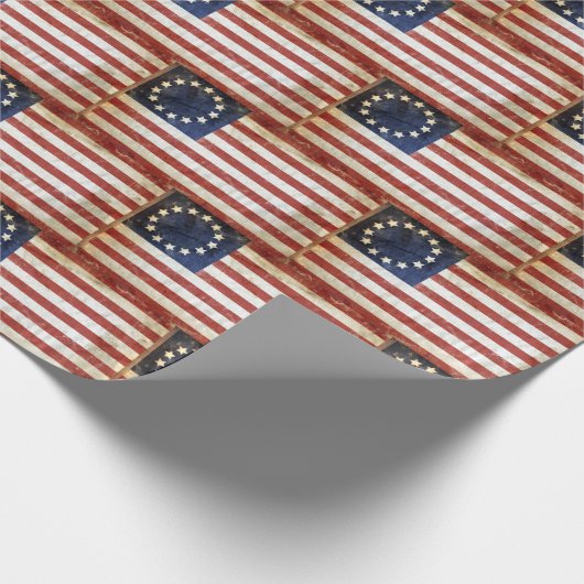 Betsy-Ross-Fahne Geschenkpapier (Ecke)
