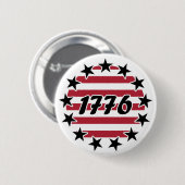 Betsy Ross Flag 13 Star American Flag 1776 Button (Vorne & Hinten)