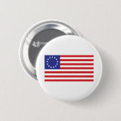 Betsy-Ross-Flag.-1776 Button (Vorne & Hinten)