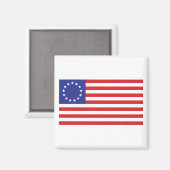 Betsy-Ross-Flag.-1776 Magnet (Vorderseite/Rückseite)