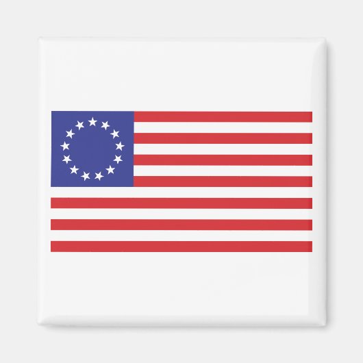 Betsy-Ross-Flag.-1776 Magnet (Vorne)