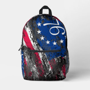 Betsy Ross Flag 1776 Patriotic 4. Juli Bedruckter Rucksack