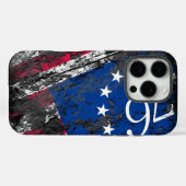 Betsy Ross Flag 1776 Patriotic 4. Juli Case-Mate iPhone Hülle (Rückseite (Horizontal))