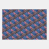 Betsy Ross Flag 1776 Patriotic 4. Juli Geschenkpapier Set (Vorderseite 3)