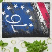 Betsy Ross Flag 1776 Patriotic 4. Juli Geschirrtuch (Gefaltet)