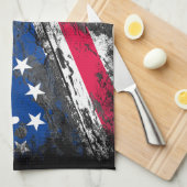 Betsy Ross Flag 1776 Patriotic 4. Juli Geschirrtuch (Viertel Falte)