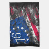 Betsy Ross Flag 1776 Patriotic 4. Juli Geschirrtuch (Vertikal)