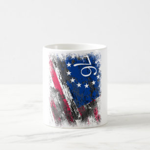 Betsy Ross Flag 1776 Patriotic 4. Juli Kaffeetasse