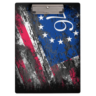 Betsy Ross Flag 1776 Patriotic 4. Juli Klemmbrett