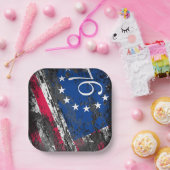 Betsy Ross Flag 1776 Patriotic 4. Juli Pappteller (Party)