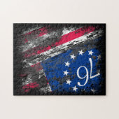 Betsy Ross Flag 1776 Patriotic 4. Juli Puzzle (Horizontal)