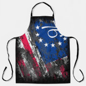 Betsy Ross Flag 1776 Patriotic 4. Juli Schürze (Vorderseite)