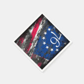 Betsy Ross Flag 1776 Patriotic 4. Juli Serviette (Ecke)