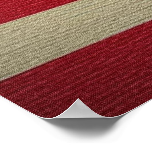 Betsy Ross Flag Canvased Antiqued Poster (Ecke)