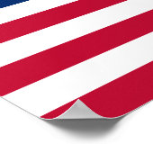 Betsy Ross Flag, das populärste amerikanische Desi Poster (Ecke)