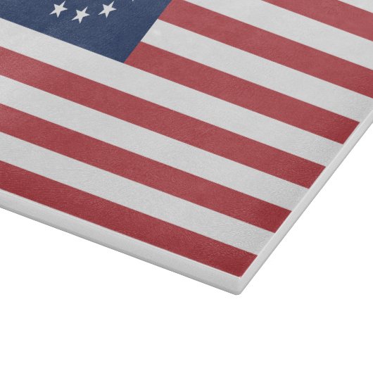 Betsy Ross Flag Design Cutting Board Schneidebrett (Ecke)