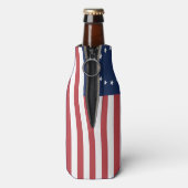 Betsy Ross Flag Design Flasche Cooler Flaschenkühler (Flasche Rückseite)