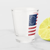 Betsy Ross Flag Design Shot-Glas Schnapsglas (Links)