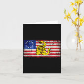 Betsy Ross Flag Dont Tread Patriotic On Me For Men Karte (Gelbe Blume)
