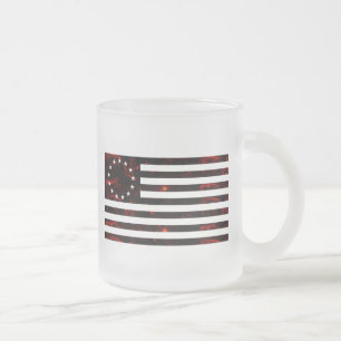 Betsy Ross Flag, Feurige Linienkunst Mattglastasse