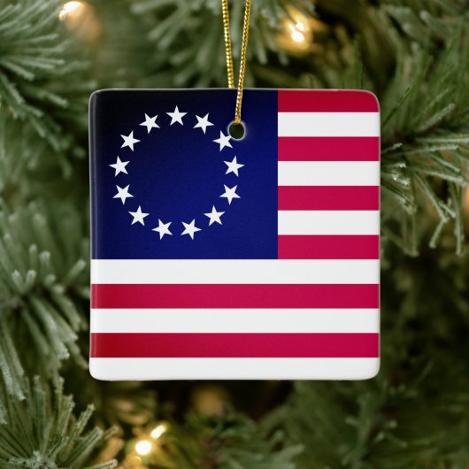 Betsy Ross Flag Keramikornament (Baum)