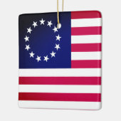 Betsy Ross Flag Keramikornament (Links)