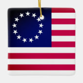 Betsy Ross Flag Keramikornament (Vorderseite)