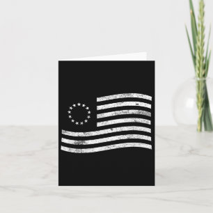 Betsy Ross Flag Minimal - American History Patriot Karte