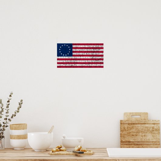 Betsy-Ross-Flag Poster (Küche)