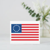 Betsy Ross Flag Postkarte (Stehend Vorderseite)