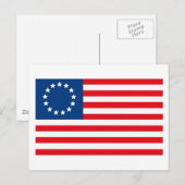 Betsy Ross Flag Postkarte (Vorne/Hinten)