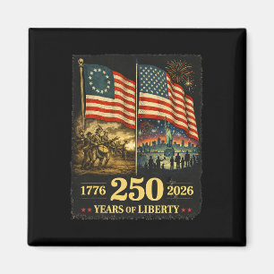 Betsy Ross Flagge 250 Jahre Freiheit 250. Geburtst Magnet