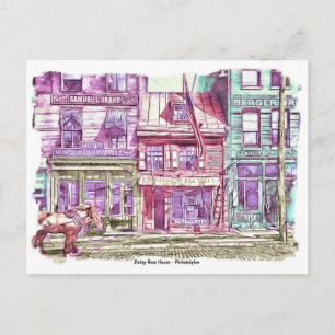 Betsy Ross House Philadelphia Postkarte