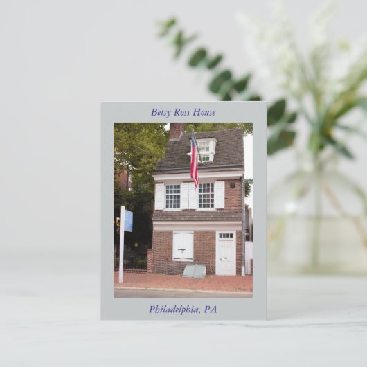 Betsy Ross House Postcard Postkarte (Stehend Vorderseite)