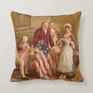 Betsy Ross Nähen der amerikanischen Flag Pillow Kissen