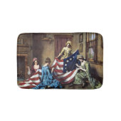 Betsy Ross näht die amerikanische Flagge Badematte (Vorderseite)