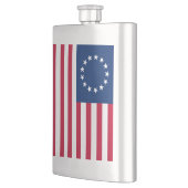 Betsy Ross Old Glory American USA Flag Flachmann (Links)