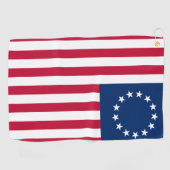 Betsy Ross Old Glory American USA Flag Golfhandtuch (Horizontal)