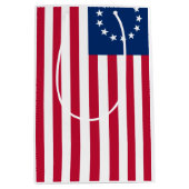 Betsy Ross Old Glory American USA Flag Mittlere Geschenktüte (Vorderseite)