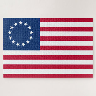 Betsy Ross Old Glory American USA Flag Puzzle